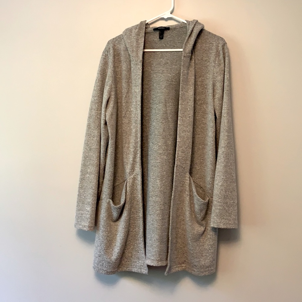 Forever 21 Hooded Cardigan